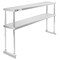 KUTLER Stainless Steel Double Overshelves, NSF Commercial 2-Tier Shelves for Prep and Work Tables for Restaurant, Kitchen, Workshop